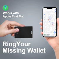 Wallet Anti-loss Card Ultra-thin Tracking GPS Location Smart Tag for iPhone Device Find My Bluetooth Device Wireless Charging