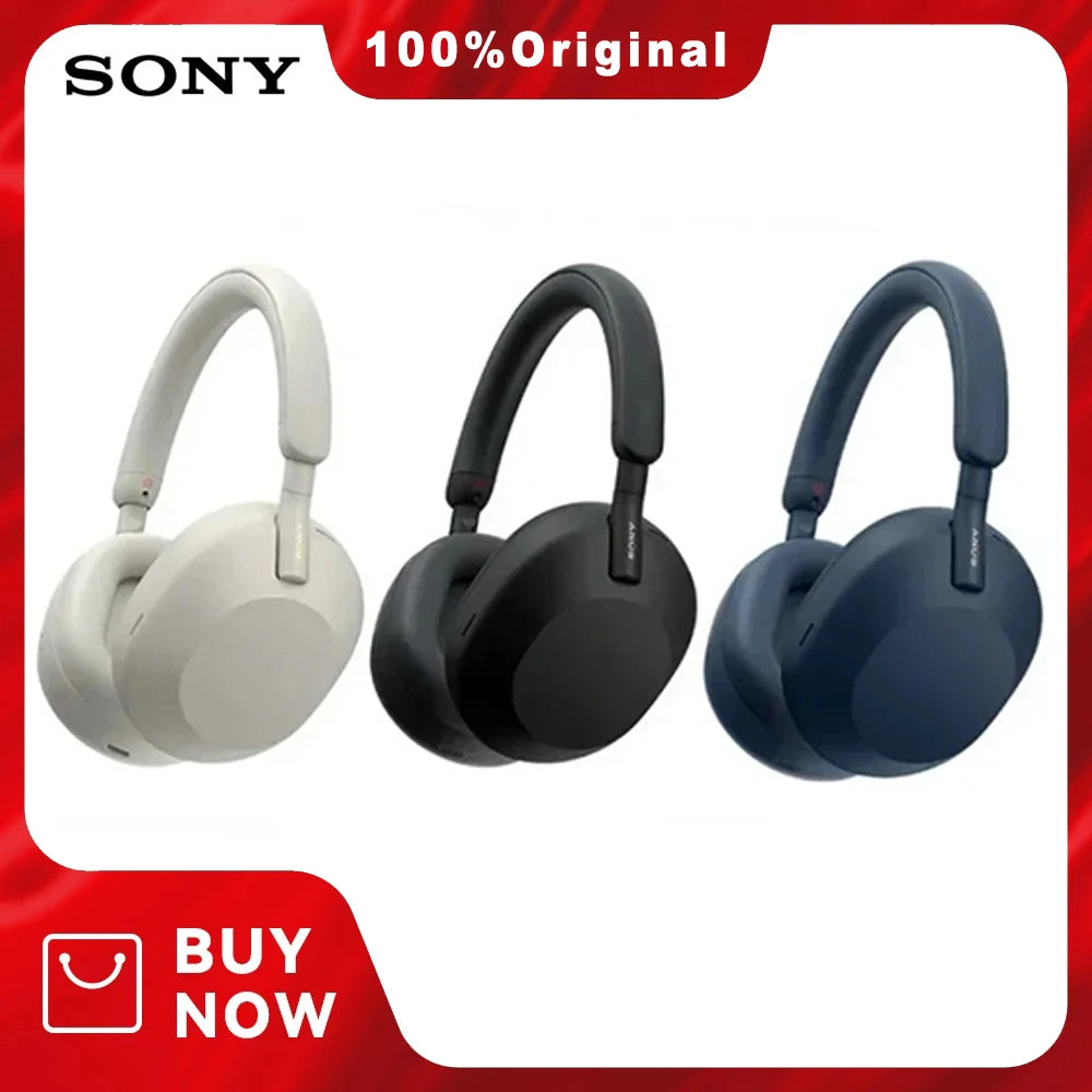 SONY WH-1000XM5 Wireless Headphones Bluetooth Earphones Foldable Headset Sport Headphone Gaming Phone Fine Bluetooth Earbud