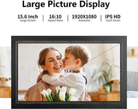 2023 New Design Wifi Digital Photo Frame 15.6/15'' FHD 1080P Fast Shipping USB Frameo App Control  Electronic Album