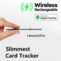 Smart Ultra-thin Wireless Charging Wallet Tracking Card GPS locator Smart Tag iPhone Device Find My Key Finder Bluetooth Tracker