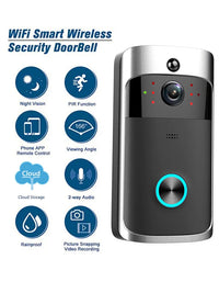 V5 Wireless Camera Door Bell Smart WiFi Video Intercom Night Vision 1080P HD Remote Monitoring Sensing Home Security Equipment