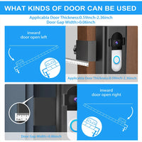 Home Anti-Theft Doorbell Mount Video Doorbell MountNo Drill Compatible with Blink Video Doorbell 2021/Ring Doorbell Accessories