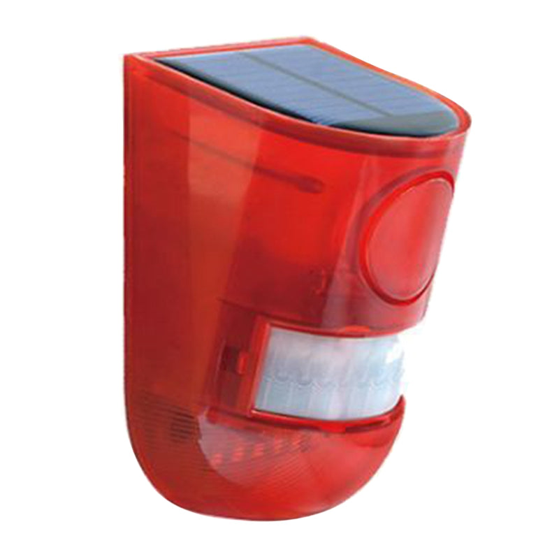 Solar Infrared Motion Sensor Alarm With Siren Strobe