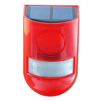 Solar Infrared Motion Sensor Alarm With Siren Strobe