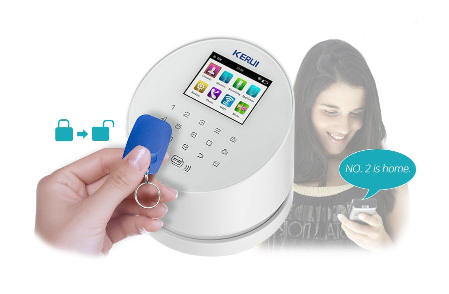 LCD Display Wifi Security Alarm