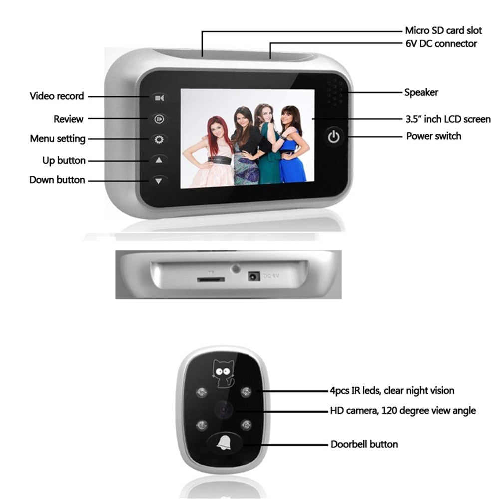 Digital LCD Display Doorbell