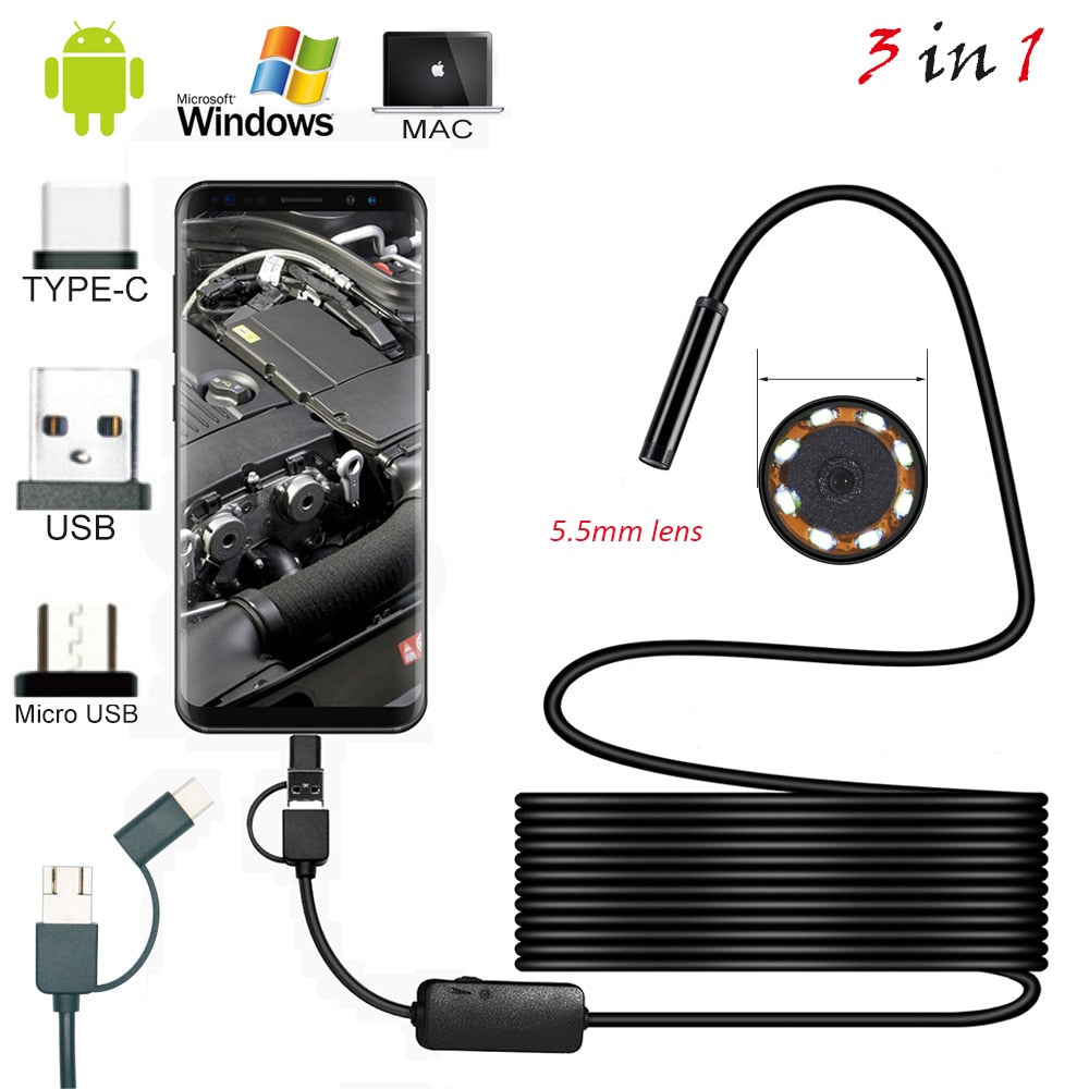 Wire Mini Endoscope Camera