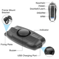 USB Charging Wireless Remote Control Vibration Alarm